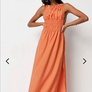 NWT Missguided orange maxi